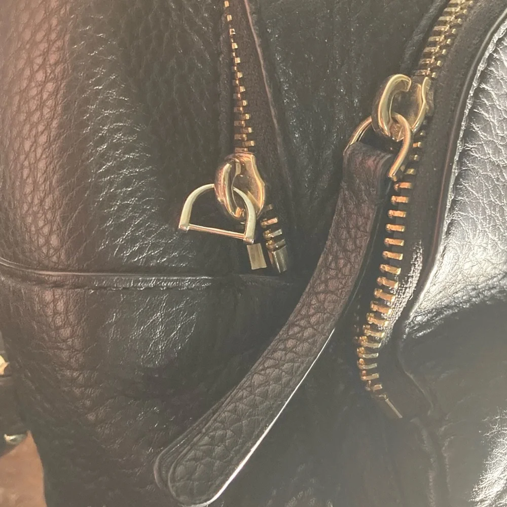 Kate Spade Black Leather Backpack